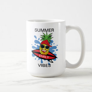 Caneca De Café Abacaxi Encantado Engraçado Café Mug
