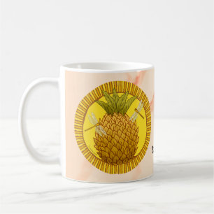 Caneca De Café Abacaxi Rondo