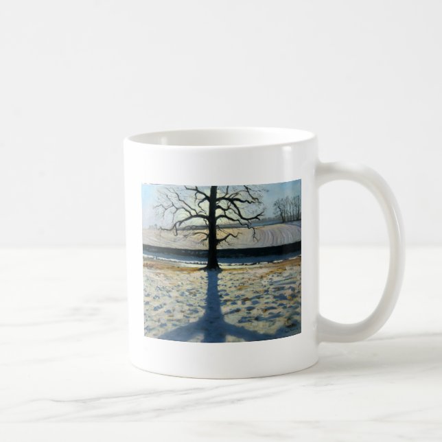 Caneca De Café Abadia Derbyshire de Calke da árvore e da sombra (Direita)