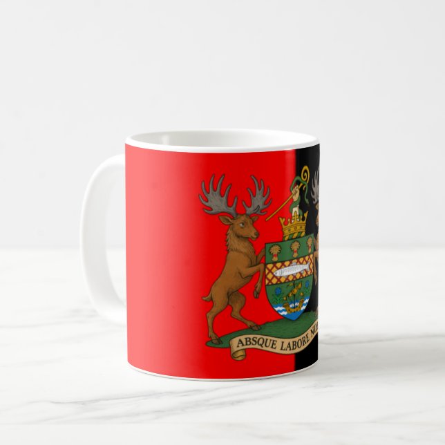 Caneca De Café Abaixo Mug (Frente Esquerda)