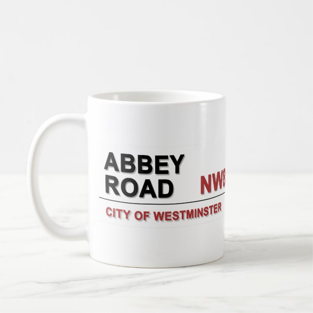 Caneca De Café Abbey Road London England - vintage (Esquerda)