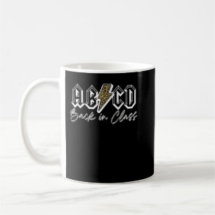 Caneca De Café AbCD de volta na escola Professor T-Shirt
