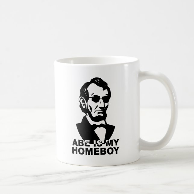 Caneca De Café Abe é meu ficar em casa (Direita)