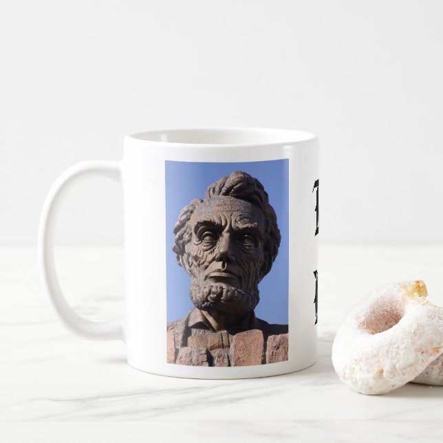 Caneca De Café Abe Lincoln Coffee Mug (Com Donut)