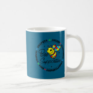 Caneca De Café Abeelha de apoio à conscientização sobre autismo q