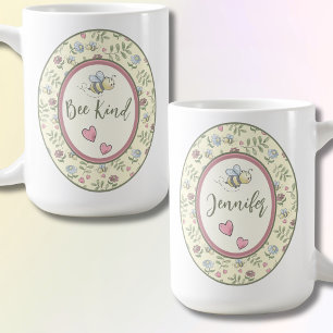 Caneca De Café Abeelha Gentil Abelha Personalizada 