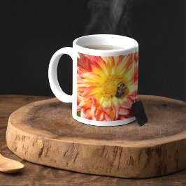 Caneca De Café Abehas Ocupadas Com Dahlia e Caneco de Cardo Roxo
