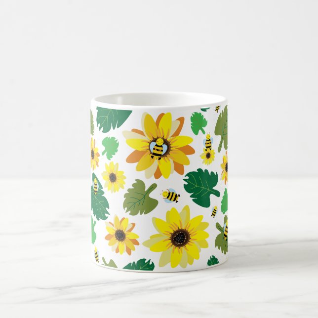 Caneca De Café Abeille Tournesol Fofa (Centro)