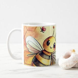 Caneca De Café Abeja Feliz Favo de Mel Abelhão