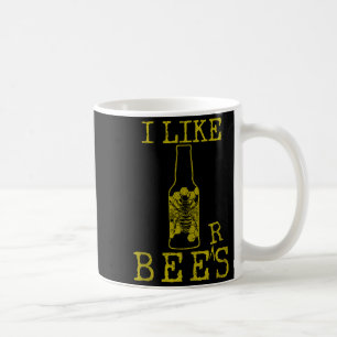 Caneca De Café Abejas & Cerveja - Citação Engraçada Apicultur