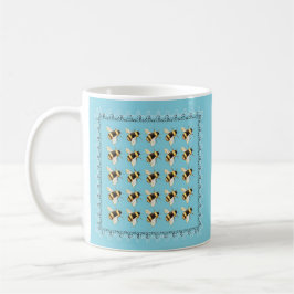 Caneca De Café Abejas en Taza Azul