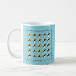 Caneca De Café Abejas en Taza Azul