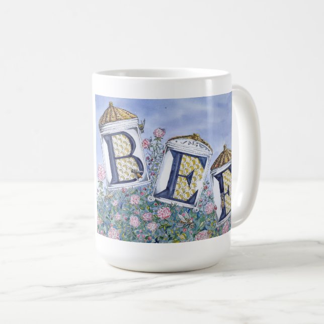 Caneca De Café "ABELHA" 15oz (Frente Esquerda)