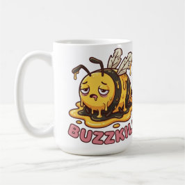 Caneca de Café Abelha Cansada e Engraçada