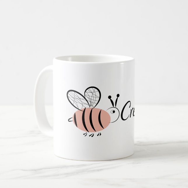 Caneca De Café Abelha criativa (Frente Esquerda)