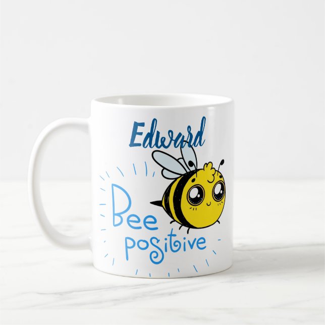 Caneca De Café Abelha-Cuta Positiva (Esquerda)