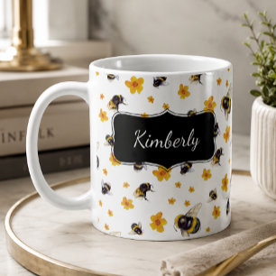Caneca De Café Abelha de Bumble Personalizada