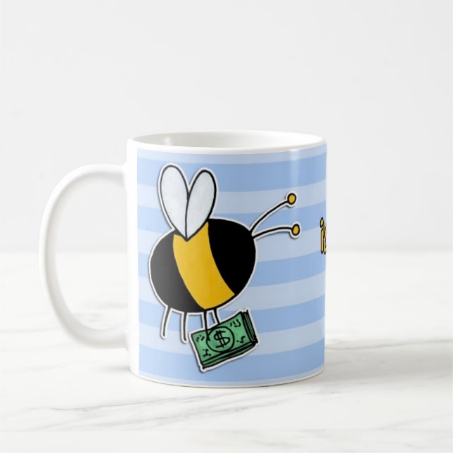 Caneca De Café abelha de trabalhador - banqueiro (Esquerda)