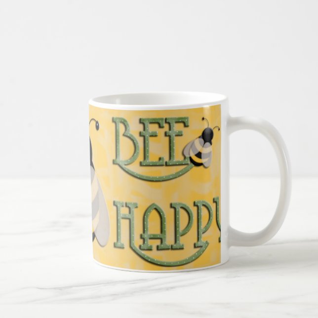 Caneca De Café Abelha feliz (Direita)