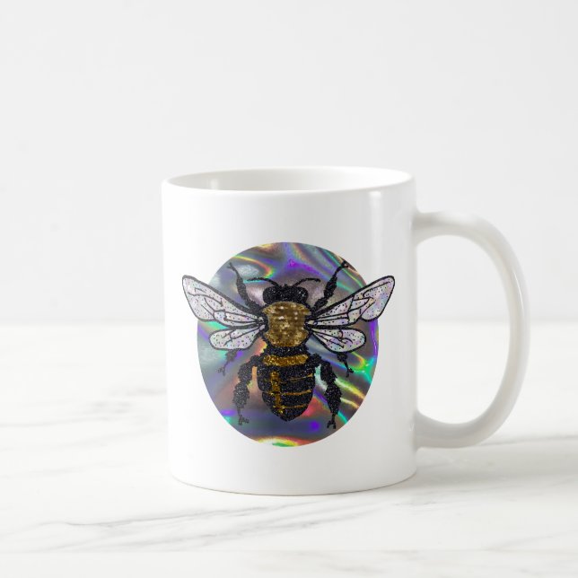 Caneca De Café abelha joalhada (Direita)