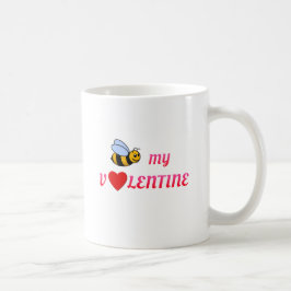 Caneca De Café Abelha Meu Namorados Vermelho