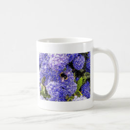 Caneca De Café Abelha Primavera de Ceanothus