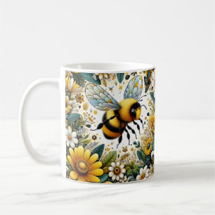 Caneca De Café Abelha Vintage