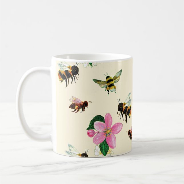Caneca De Café Abelhas e mamangabas (Esquerda)