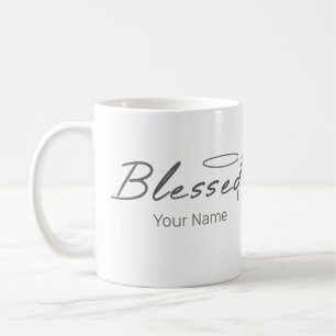 Caneca De Café Abençoada Design Religiosa Halo Para Presente Cris