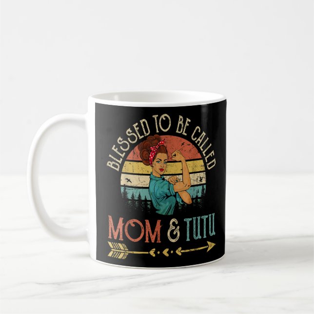 Caneca De Café Abençoadas Sejam Chamadas Mãe E Tutu Mulheres Rosi (Esquerda)