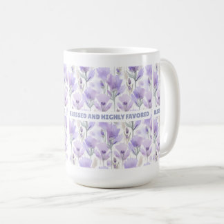 Caneca De Café Abençoado e Altamente Favorecido
