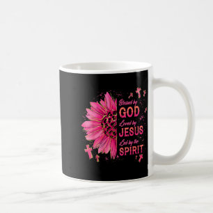 Caneca De Café Abençoado Por Deus Amado Por Jesus Girassol Cristã
