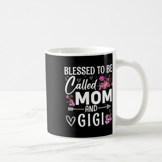 Caneca De Café Abençoado Seja Chamado Mãe E Gigi Dia de as mães F (Direita)