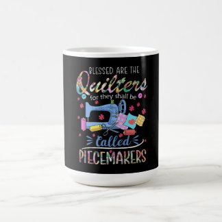 Caneca De Café Abençoados Quilters Piecemakers Quilting Sewing Id