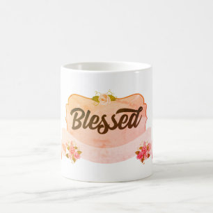 Caneca De Café Abençoados - Rosas