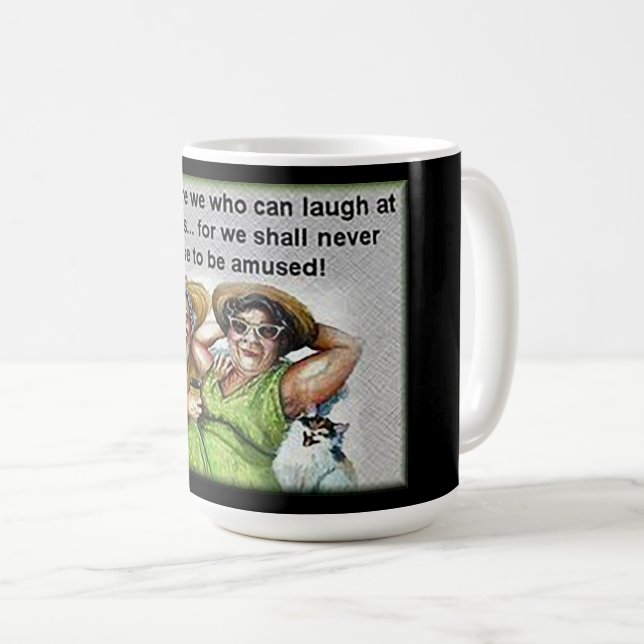 Caneca De Café "Abençoados São Aqueles Que Podem" (Frente Esquerda)