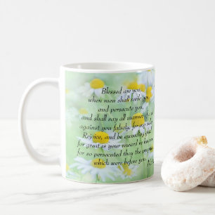 Caneca De Café Abençoados sejam os perseguidos - Matthew 5:11,12