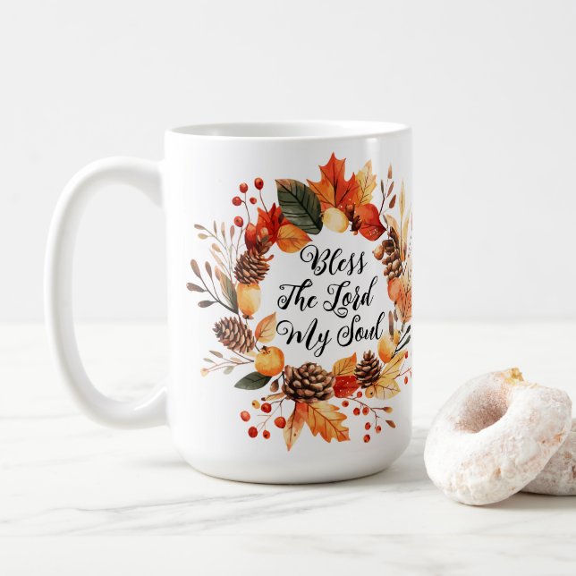 Caneca De Café Abençoe O Senhor Mug (Com Donut)
