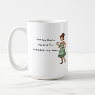 Caneca De Café Abençoe Seu Coração...... Agora Beba Este Café