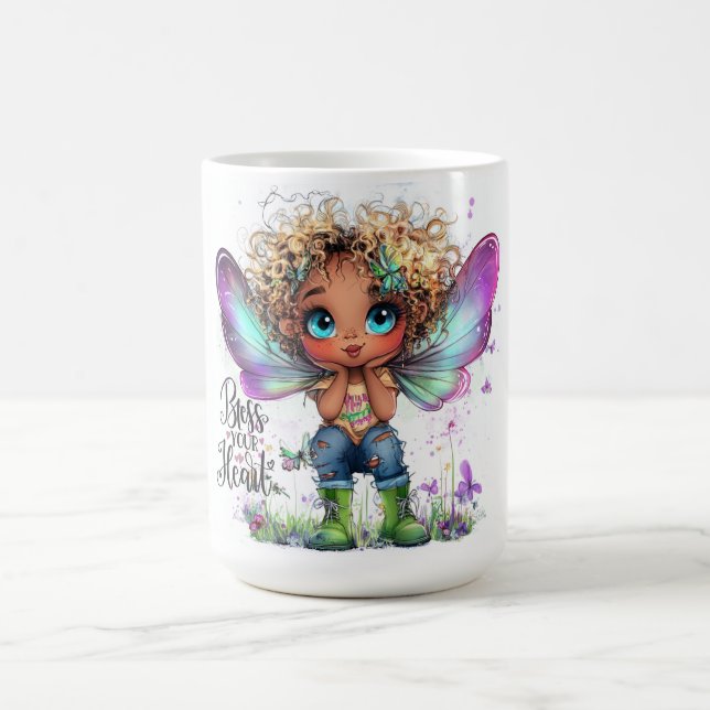 Caneca De Café Abençoe Seu Coração Fada Mug (Centro)