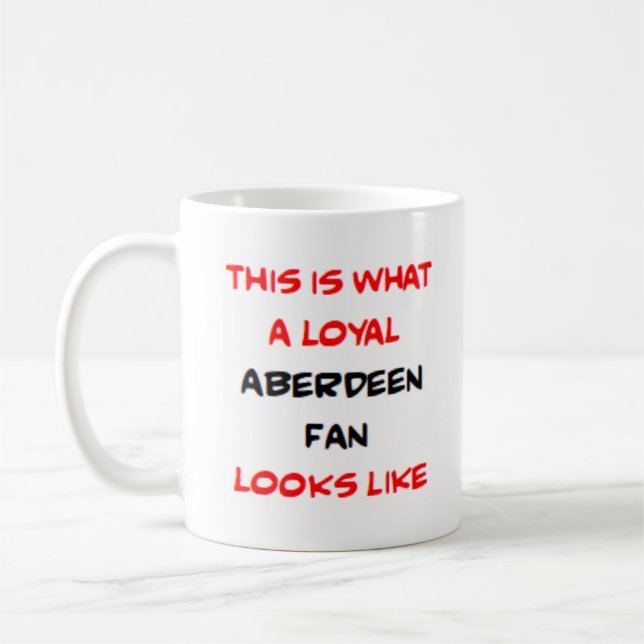Caneca De Café aberdeen fan, loyal (Esquerda)
