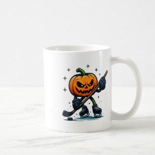 Caneca De Café Abóbora Assustadora de Halloween Mostrando Habilid