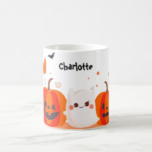 Caneca De Café Abóbora-branca e fantasma