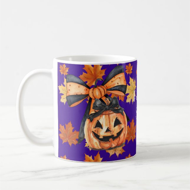 Caneca De Café Abóbora Coquette Spice Halloween  (Esquerda)