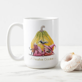 Caneca De Café Abóbora de Bruxa Leitura Outubro Mês do Livro