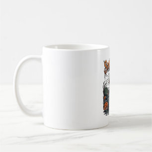 Caneca De Café Abóbora de Cabeça de Monstro de Lanterna de Cemité