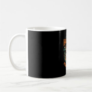 Caneca De Café Abóbora de Caveira de Halloween Caça Noturna Desig