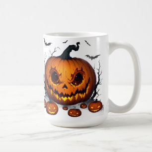 Caneca De Café Abóbora de Halloween Enorme com Olhos Brilhantes �
