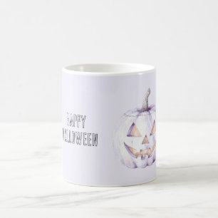Caneca De Café Abóbora de Halloween Lavanda