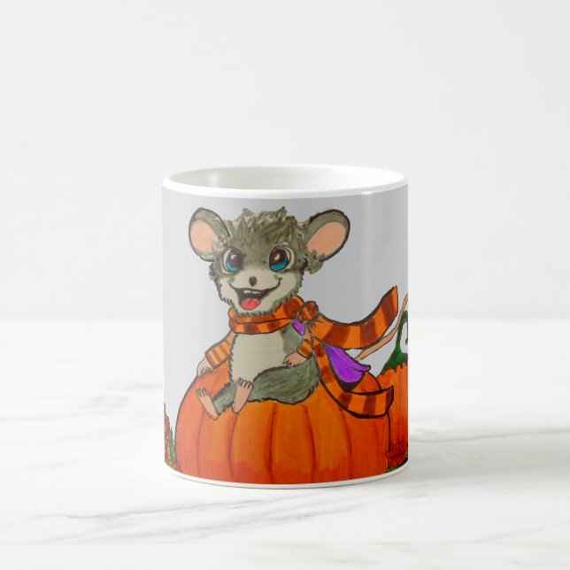 CANECA DE CAFÉ ABÓBORA DE HALLOWEEN RATINHO  (Centro)